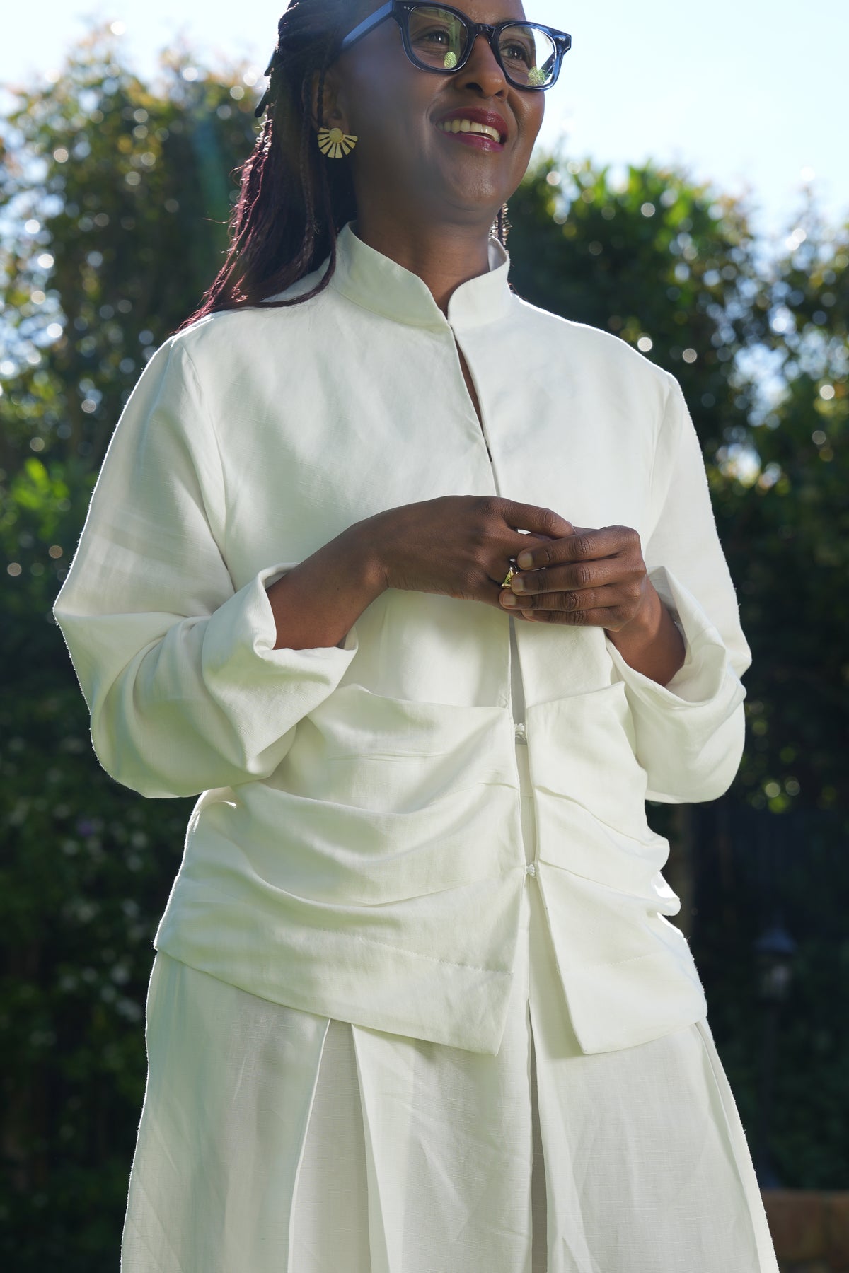Linen Blend Culotte