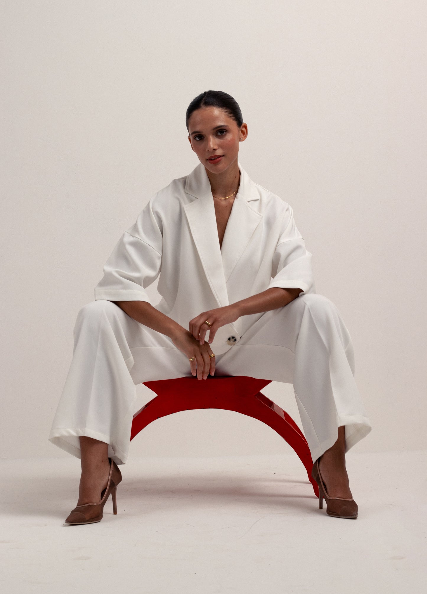 Boxy Double Breasted Cropped Jacket