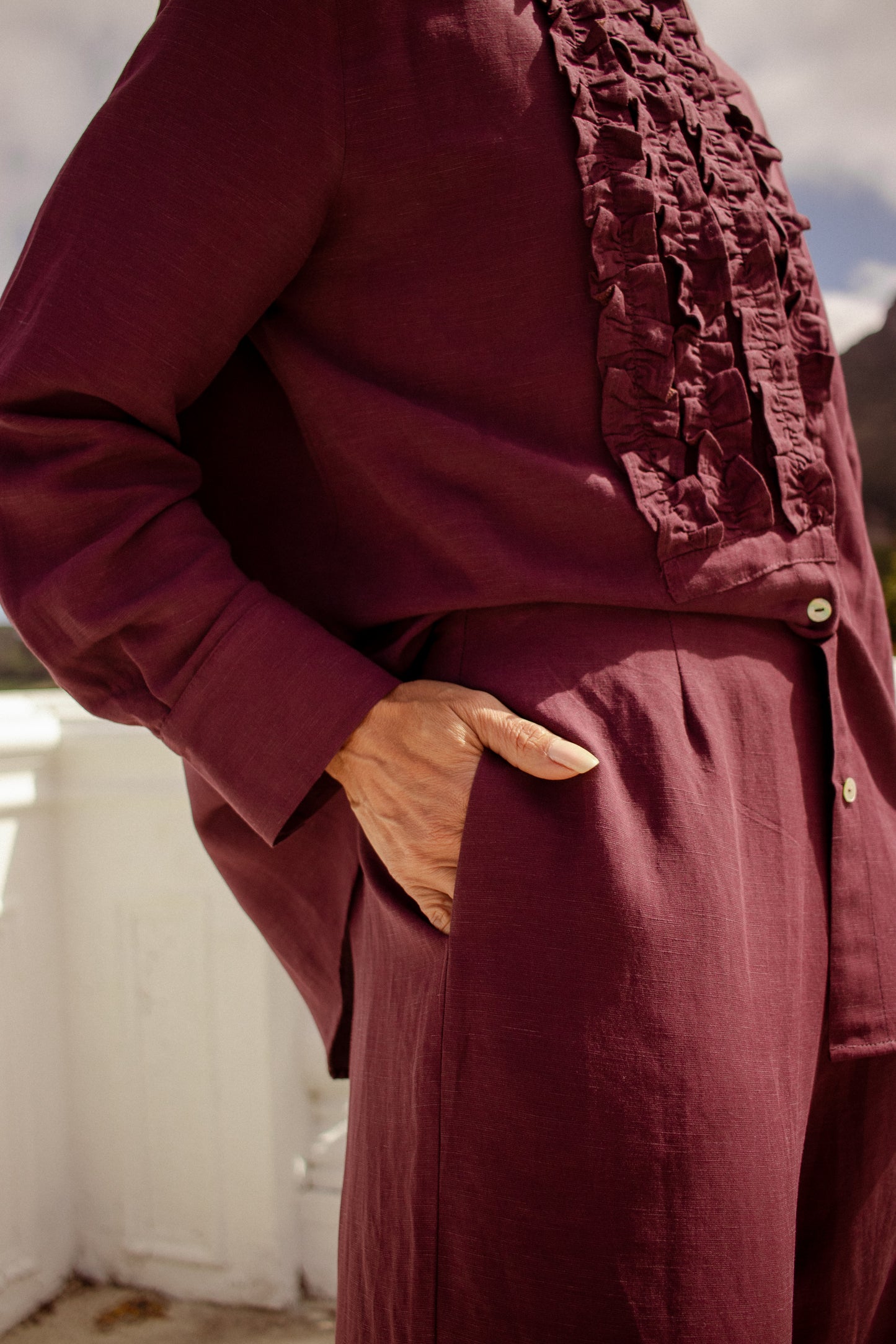 Burgundy Palazzo