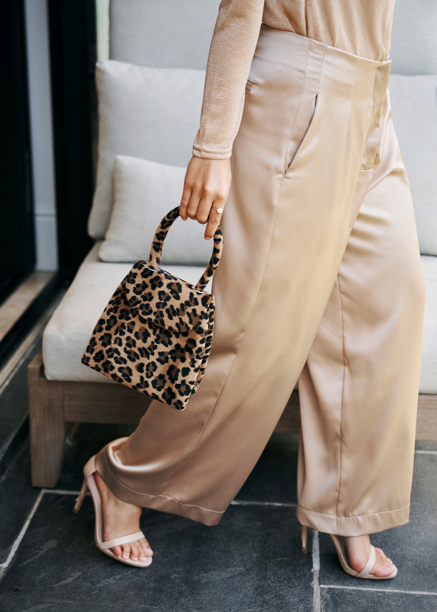 Wide Leg Satin Pants