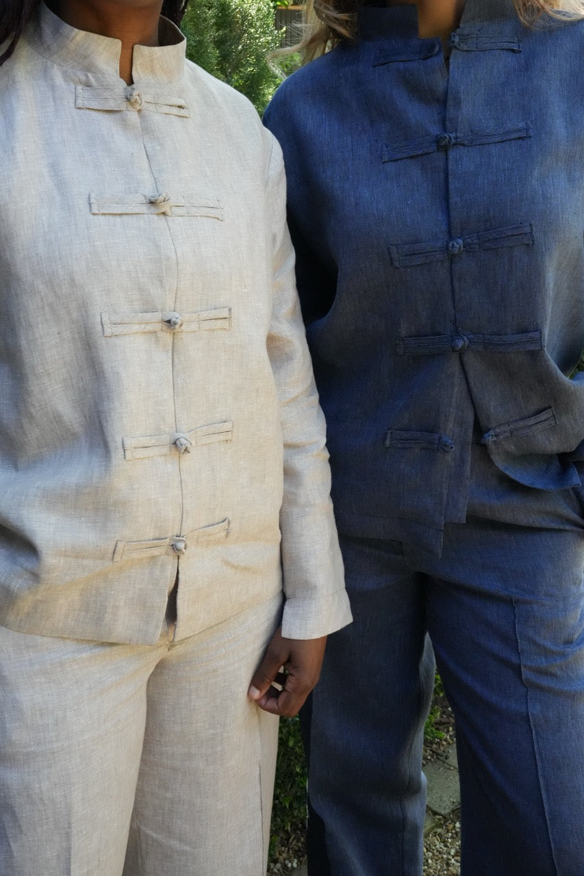 Linen Chambray Shirt Jacket