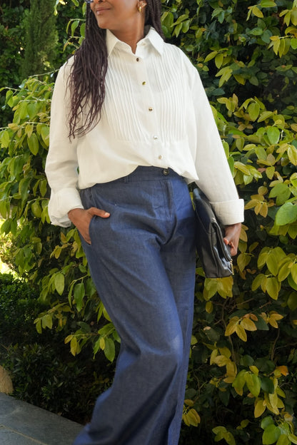Tailored Straight-Leg Jeans