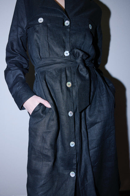 Linen Shirt-Dress