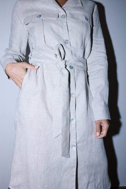 Linen Shirt-Dress