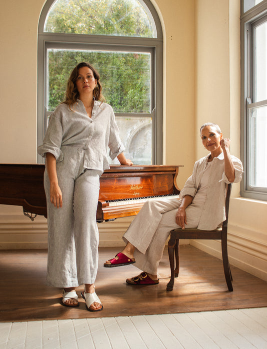 Capri linen pants