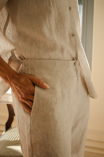 Capri linen pants