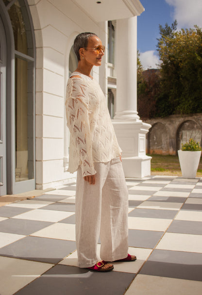 Crochet Knit Top
