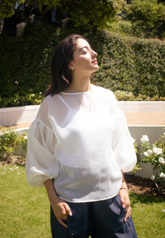 Balloon Sleeve Top