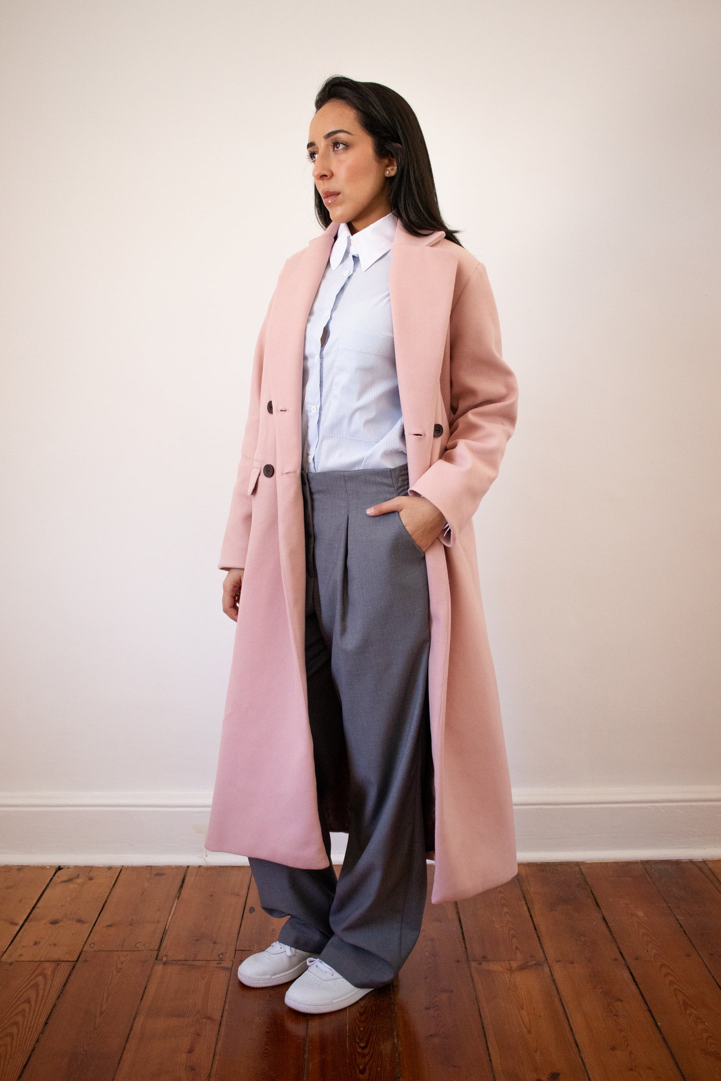 Straight Leg Wool Pants