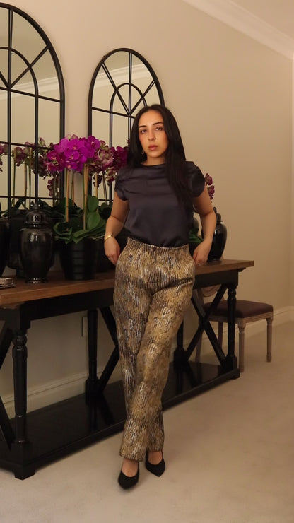 Gold Brocade Pants