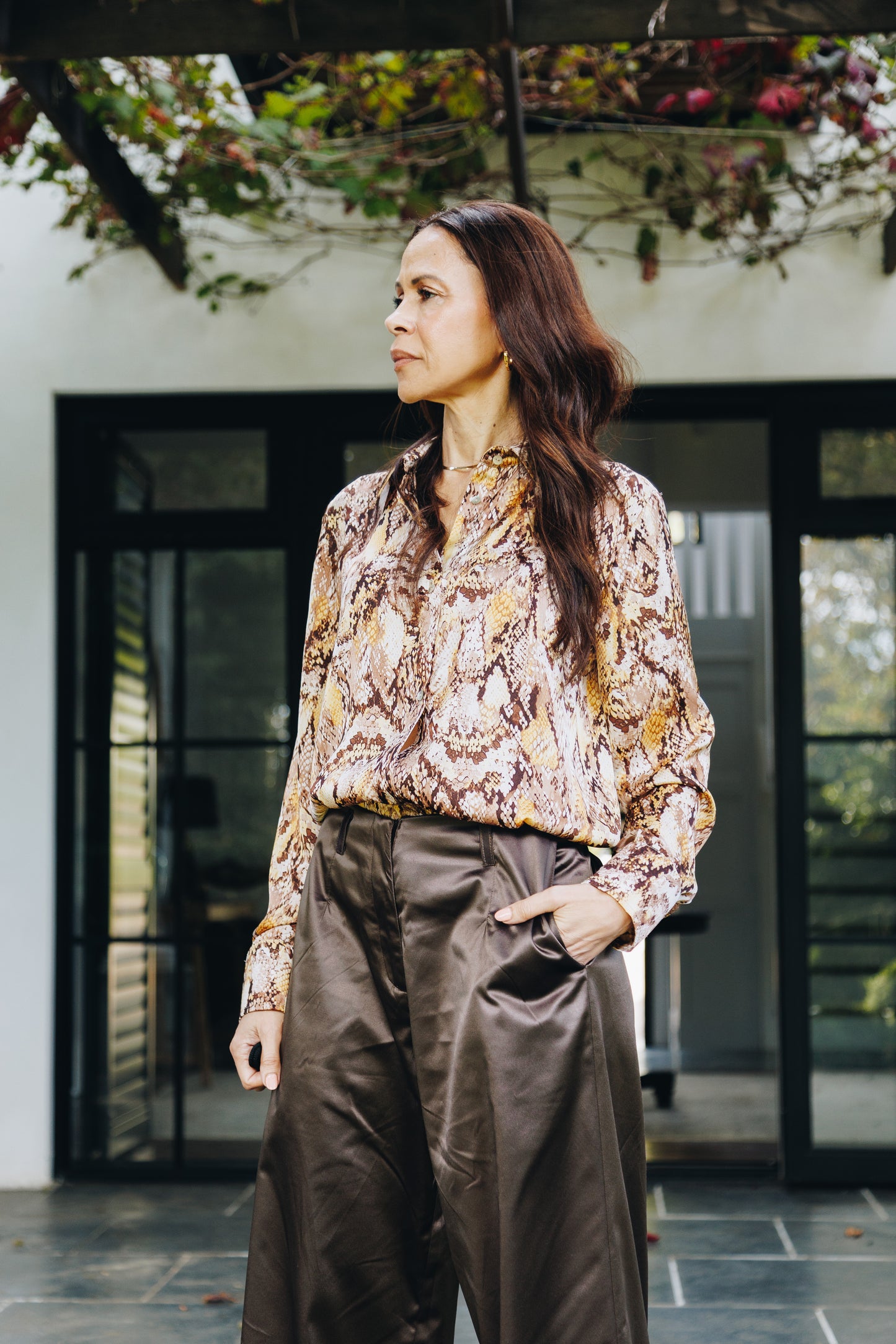 Snake Print Blouse